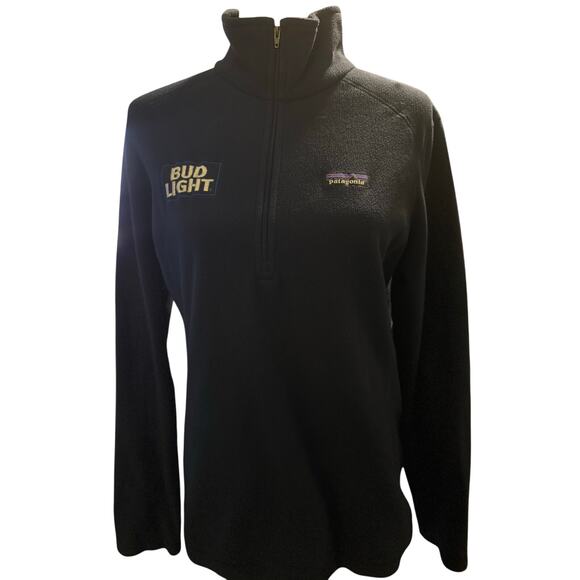 Patagonia Synchilla Snap-T Fleece 1/4 Zip Pullover, Bud Light Logo, Size Large - Picture 1 of 5